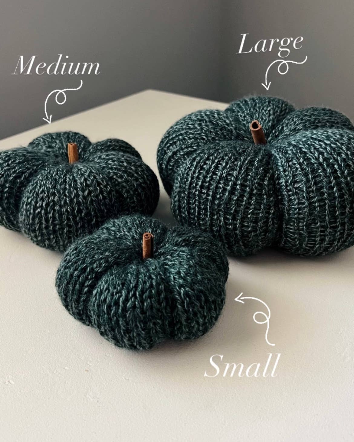 Dark Brown Knitted Pumpkin Decorative *pre-order