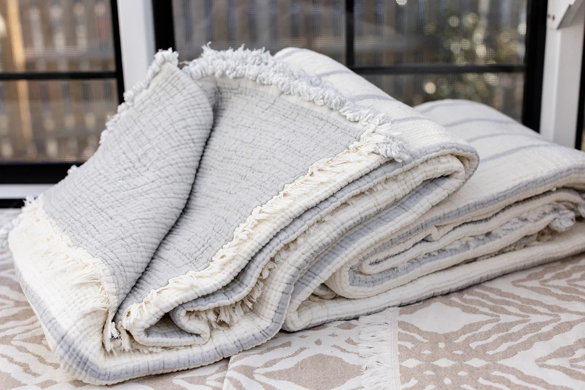 Quilted Stripe Blanket