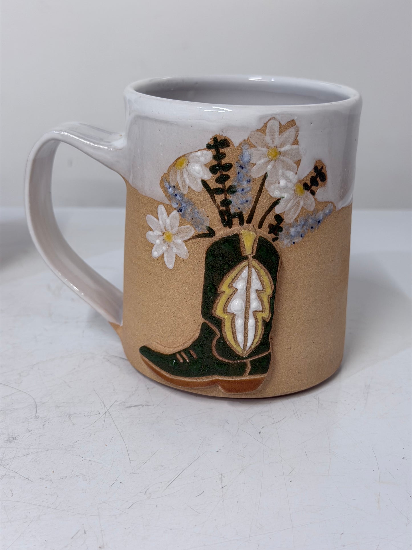 Handmade Cowboy Boot Mug