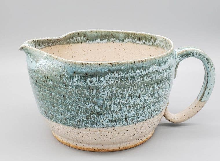 Handmade Batter/Mixing Bowl - Stoneware Clay - Turquoise *preorder