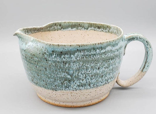 Handmade Batter/Mixing Bowl - Stoneware Clay - Turquoise *preorder