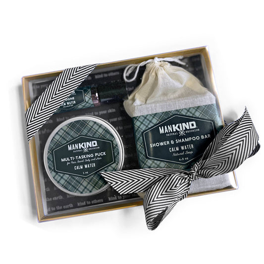 ManKIND Calm Water Gift Set - Soap, Cologne & Solid Lotion