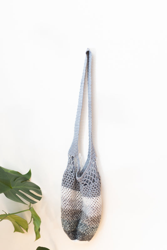 Farmer's Market Bag - Gray Stripe