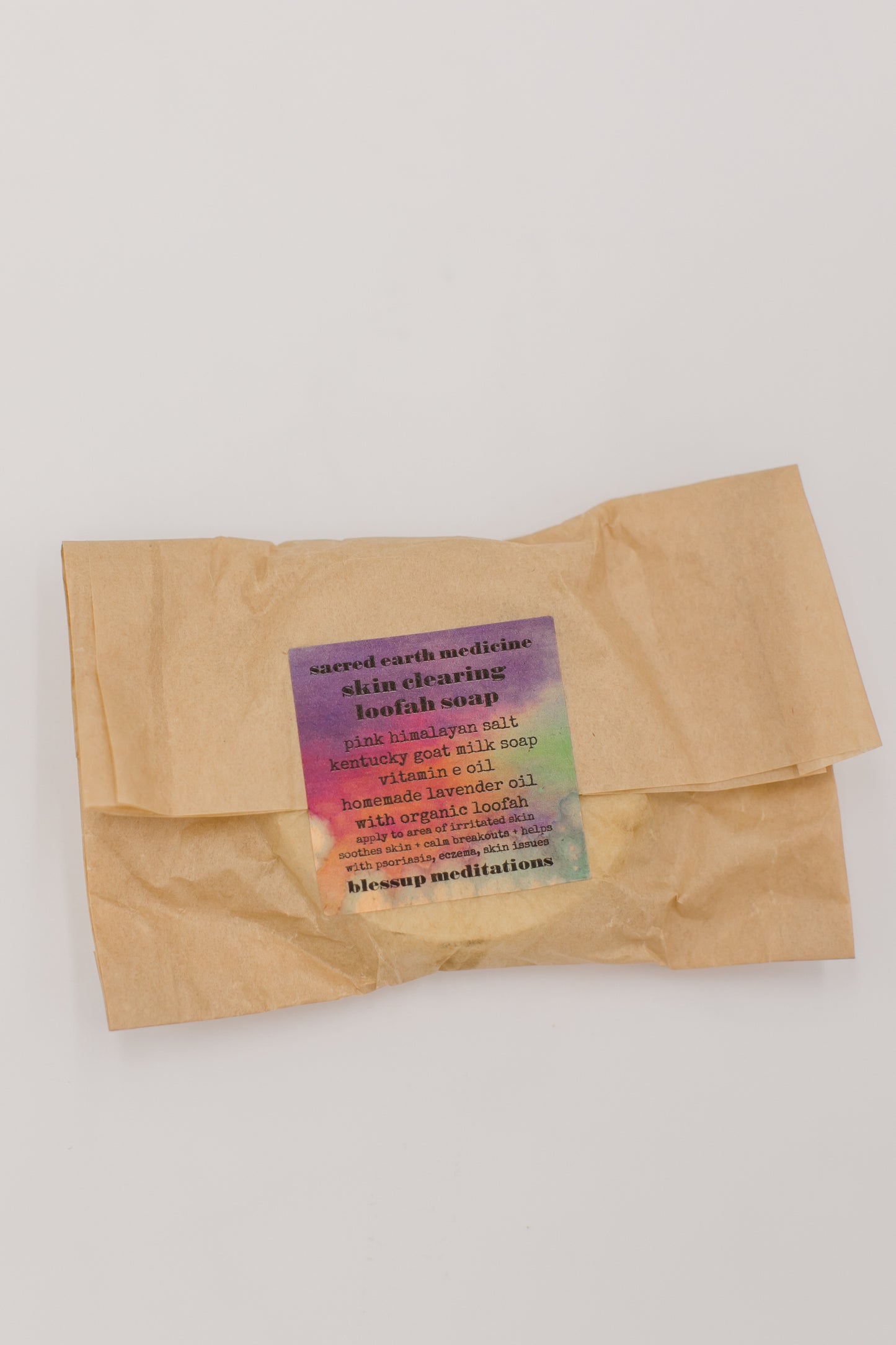 Blessup Meditations 'Skin Clearing' Loofah Soap