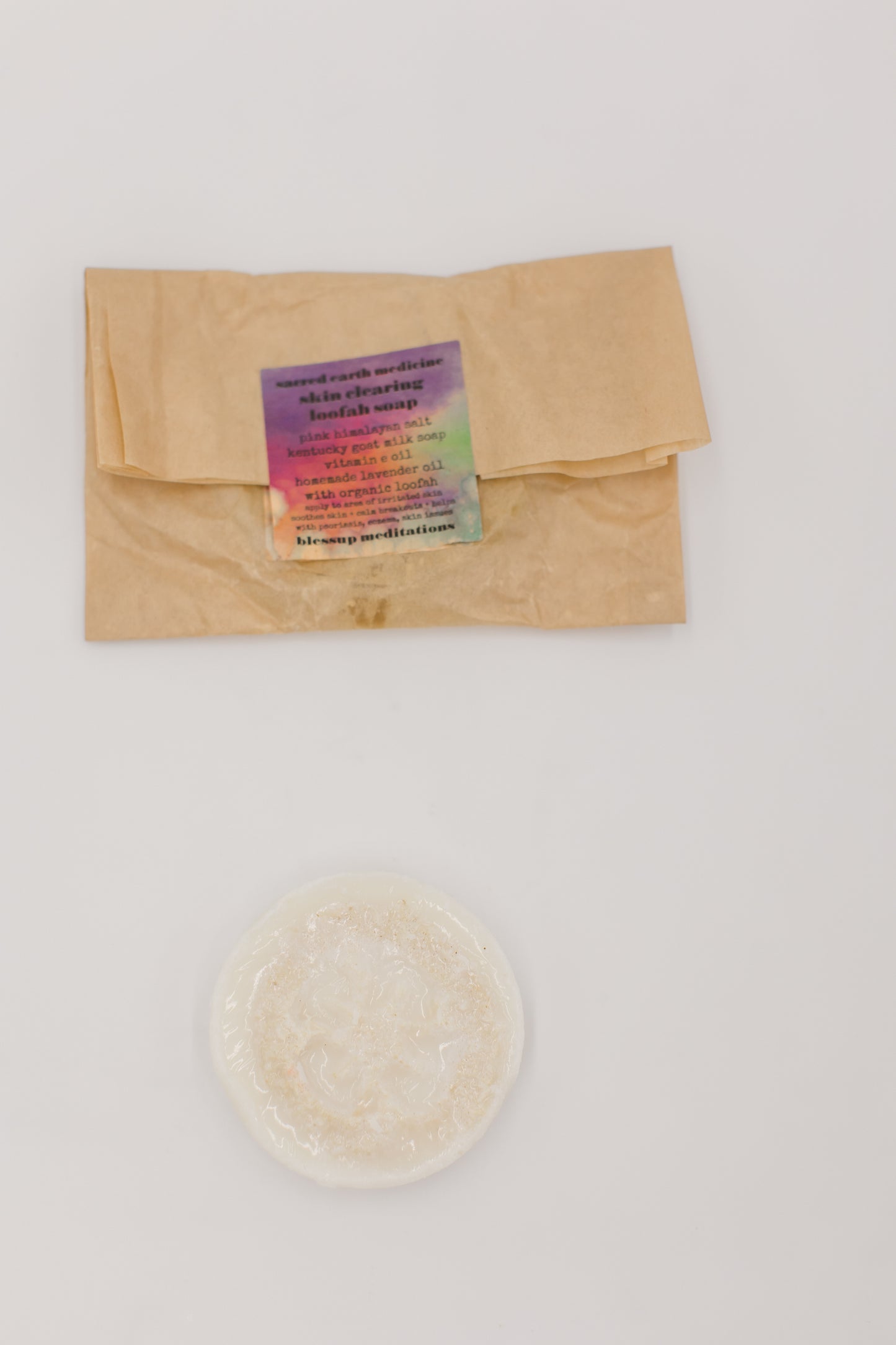 Blessup Meditations 'Skin Clearing' Loofah Soap