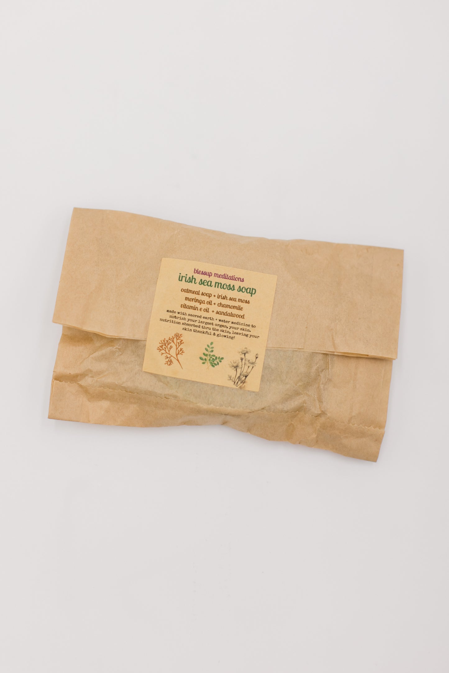 Blessup Meditations 'Irish Seamoss' Loofah Soap