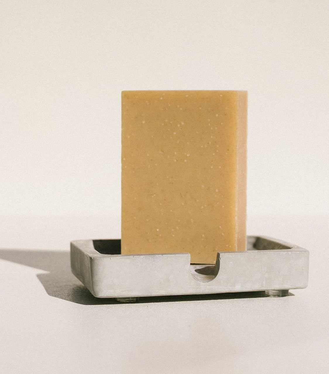 Cement Self- Draining Soap Dish