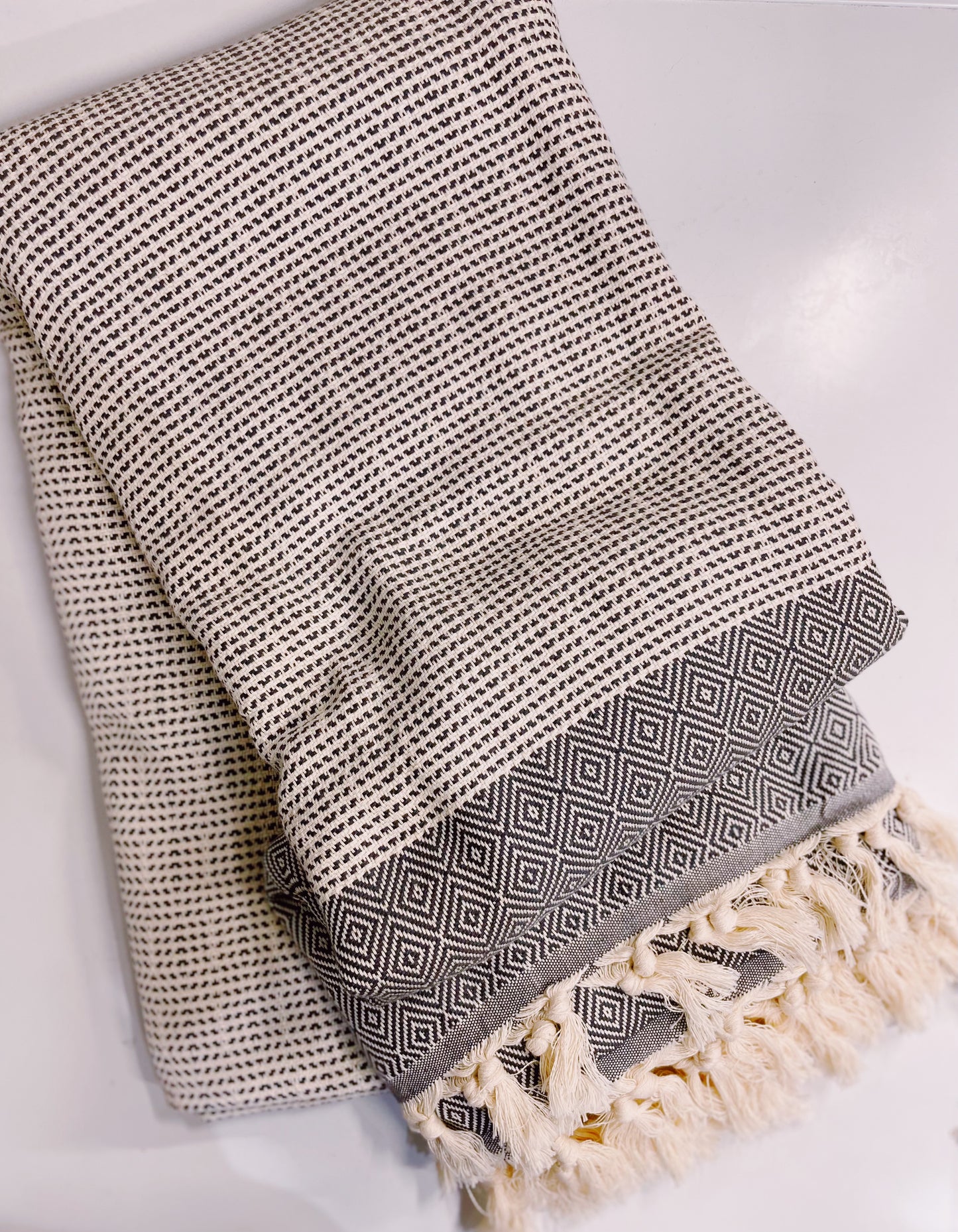 Diamond Turkish Cotton Throw Blanket