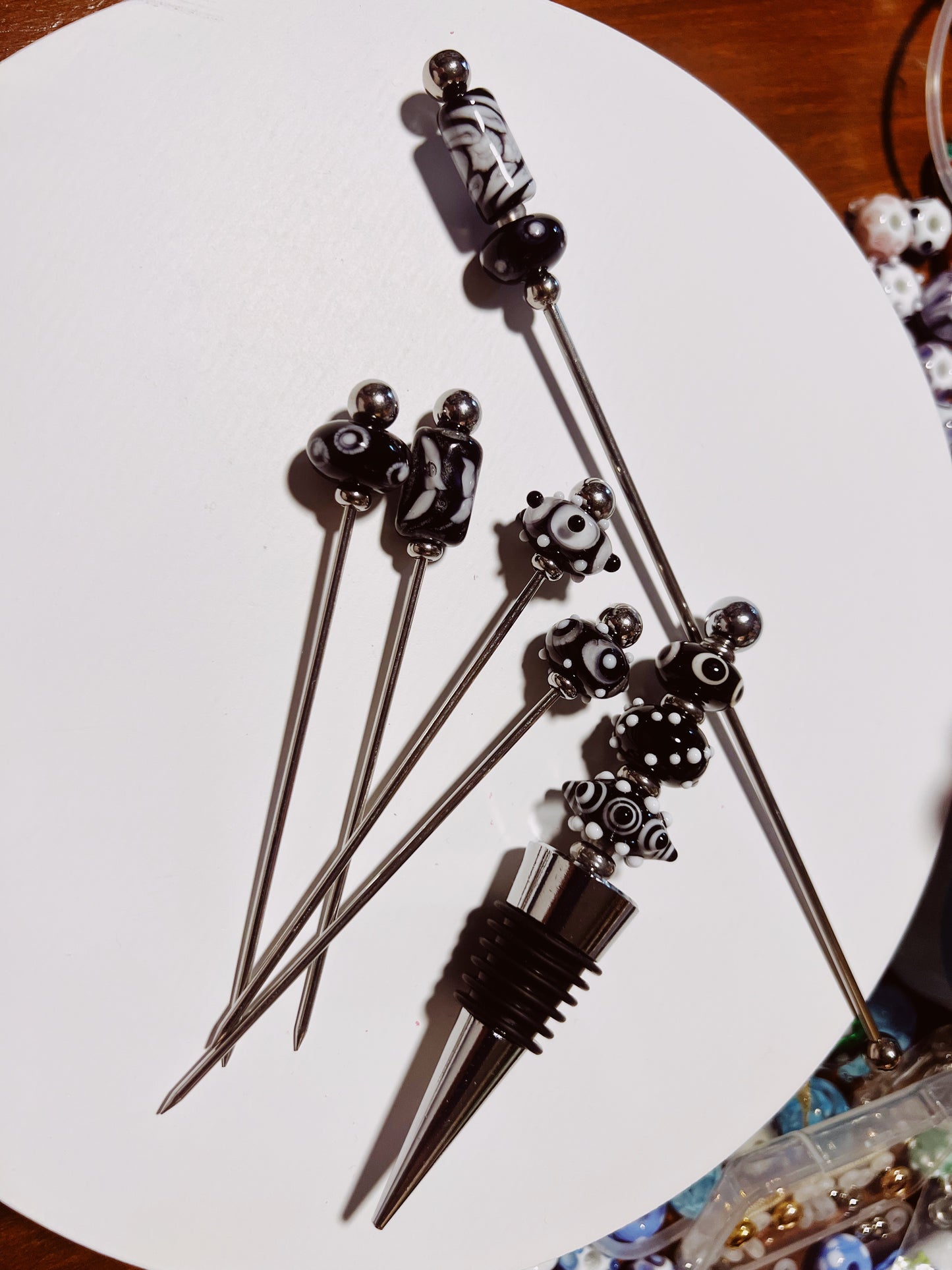 Handmade Glass Bead Cocktail sets