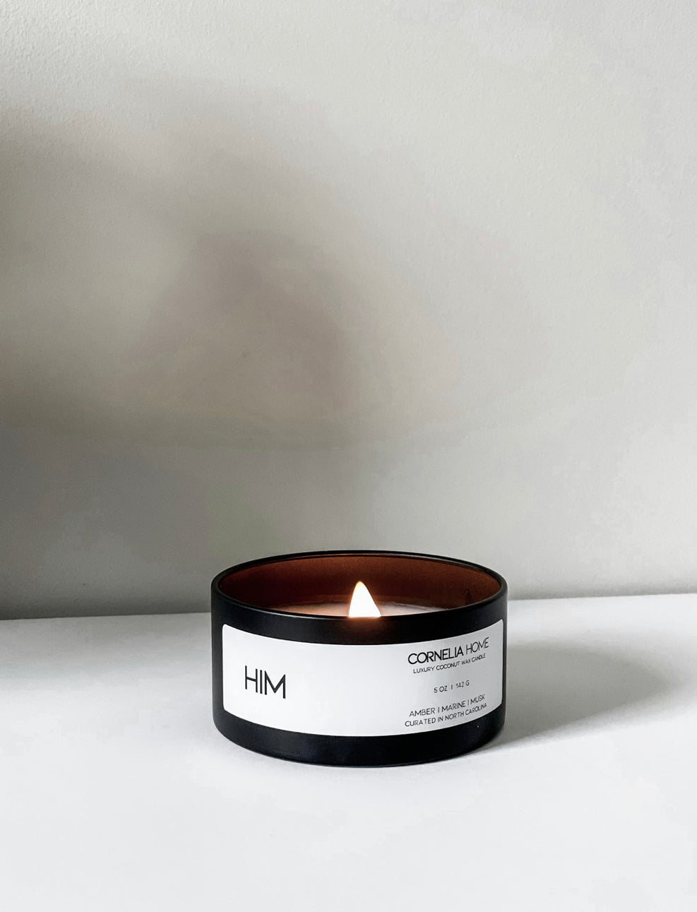 'Him' Luxe Tin Candle