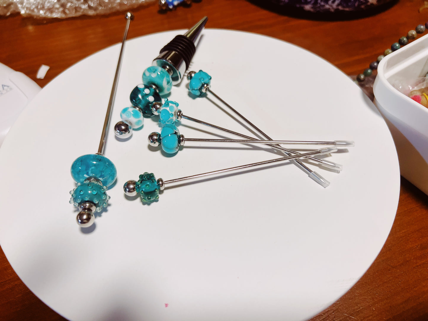 Handmade Glass Bead Cocktail sets