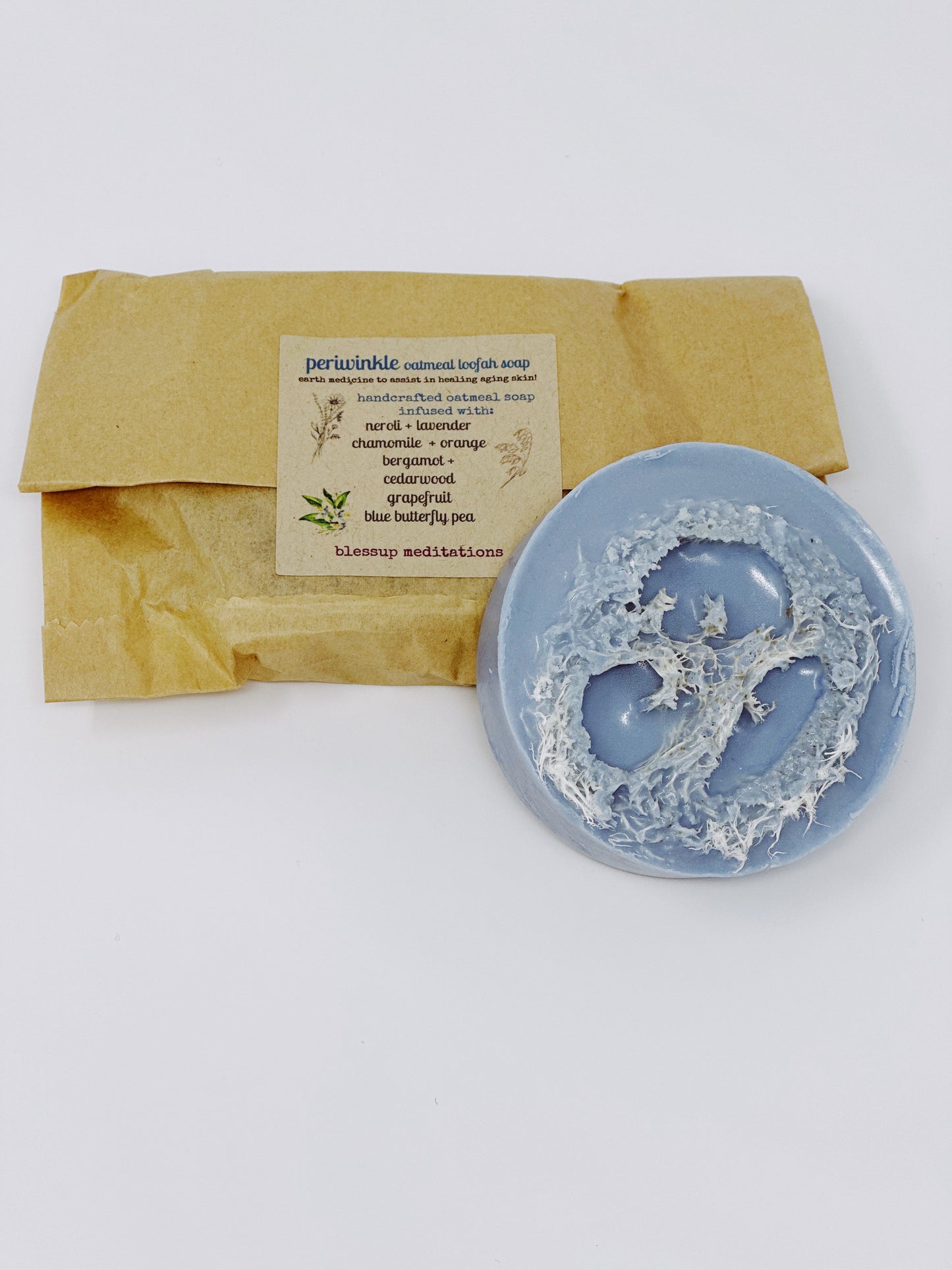 Periwinkle Oatmeal Loofah Soap