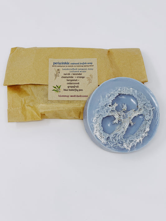 Periwinkle Oatmeal Loofah Soap