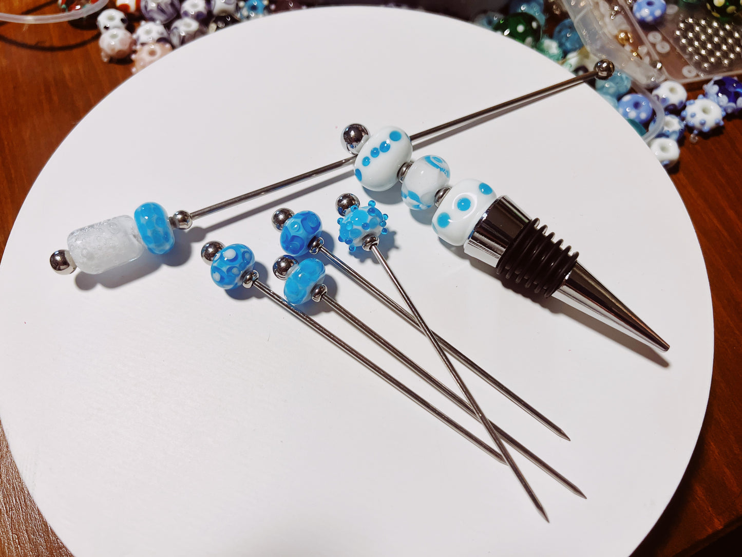 Handmade Glass Bead Cocktail sets