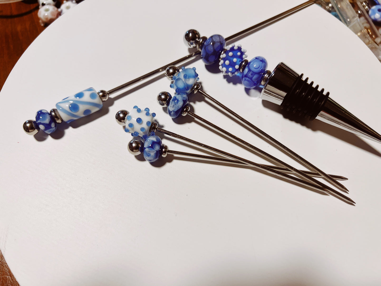 Handmade Glass Bead Cocktail sets