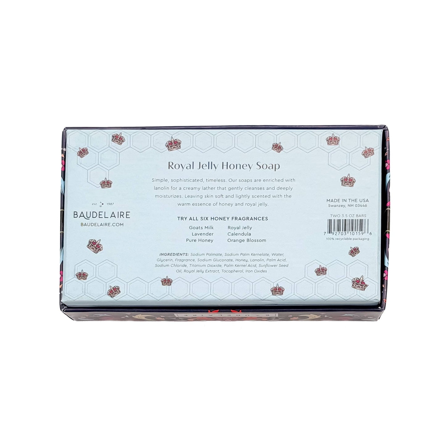 Royal Jelly Honey Soap 2 Bar Gift Box