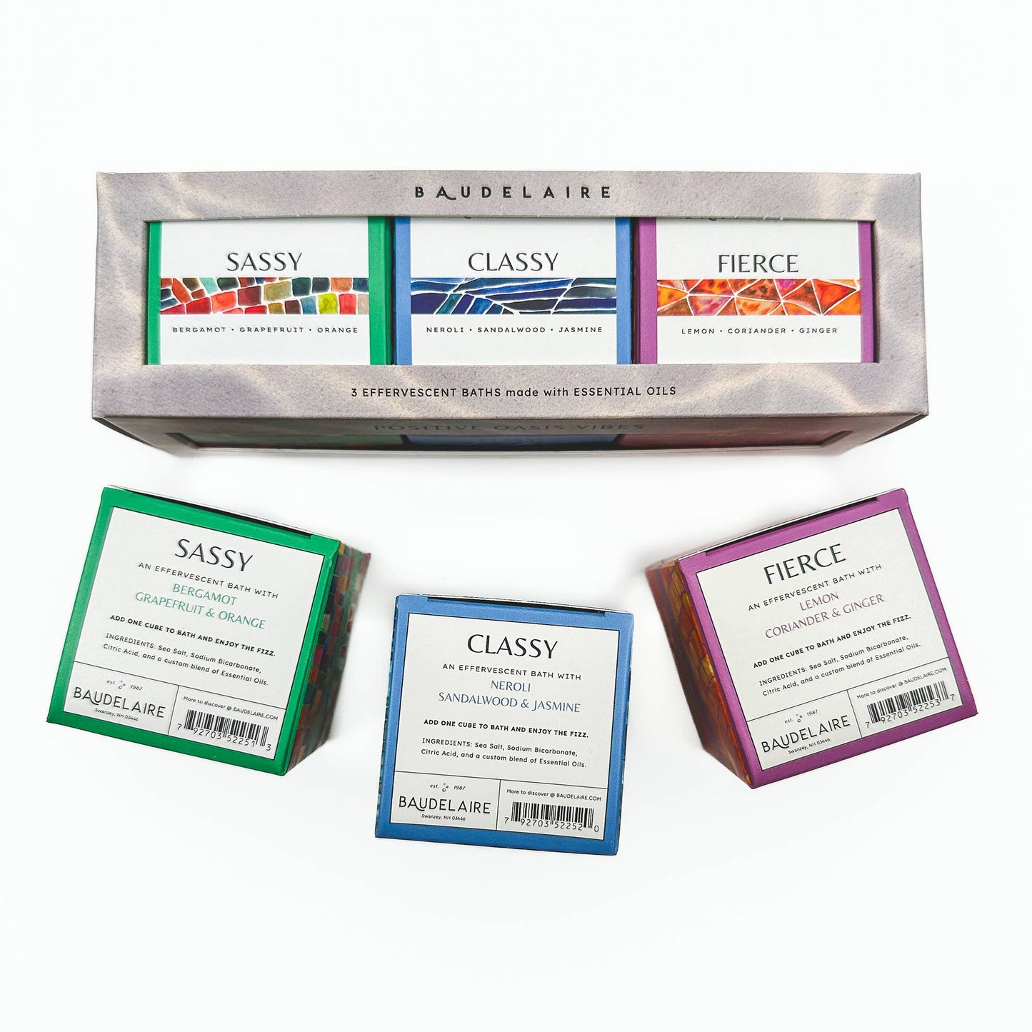 SASSY • CLASSY • FIERCE – Bath Bomb Gift Set