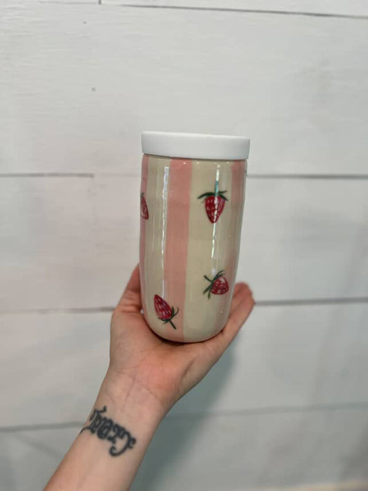Handmade Ceramic Strawberry Mug