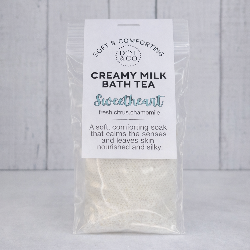 Valentine Milk Bath Tea Bags