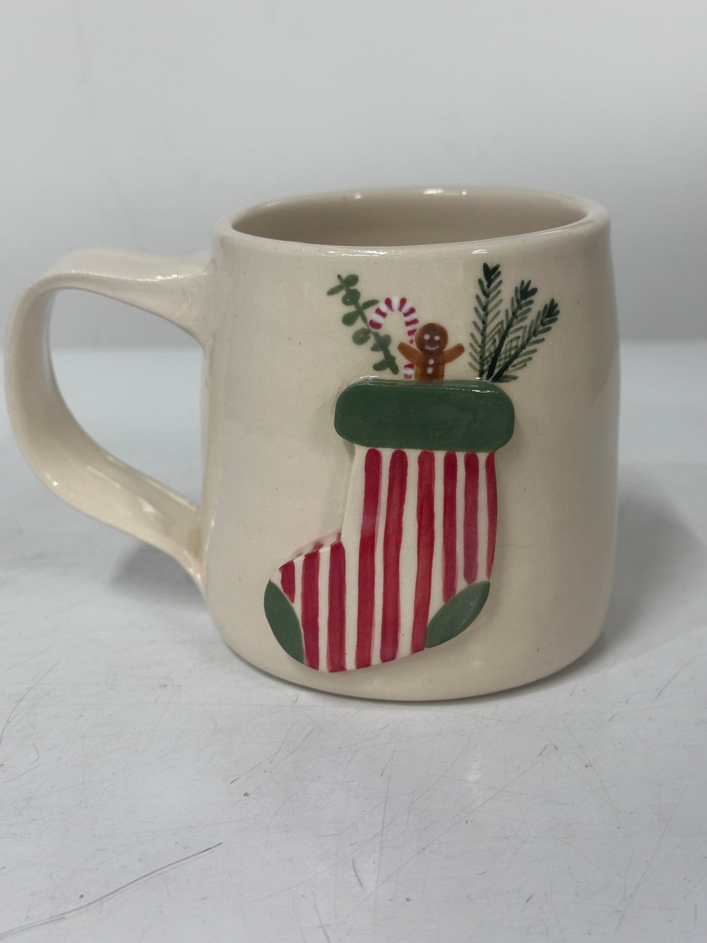 Holiday stocking mug