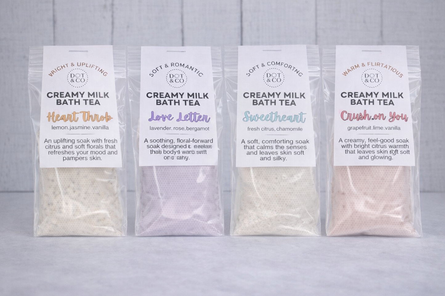 Valentine Milk Bath Tea Bags