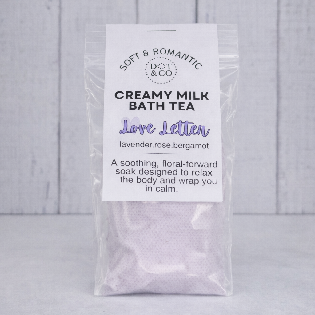 Valentine Milk Bath Tea Bags