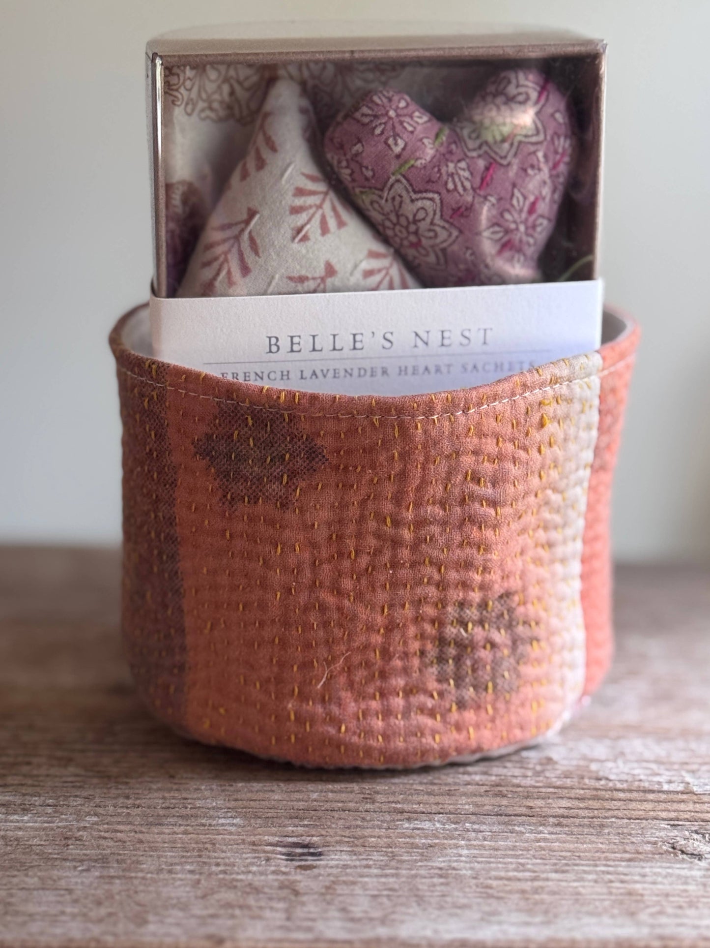 Boxed Set of Assorted Mini Lavender Heart Sachets 
