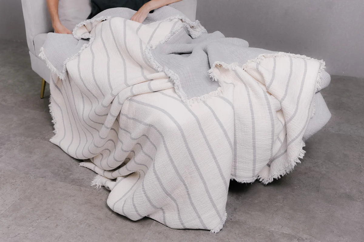 Quilted Stripe Blanket