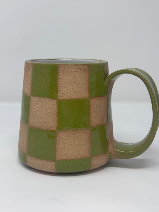 Ceramic Checkered Mug