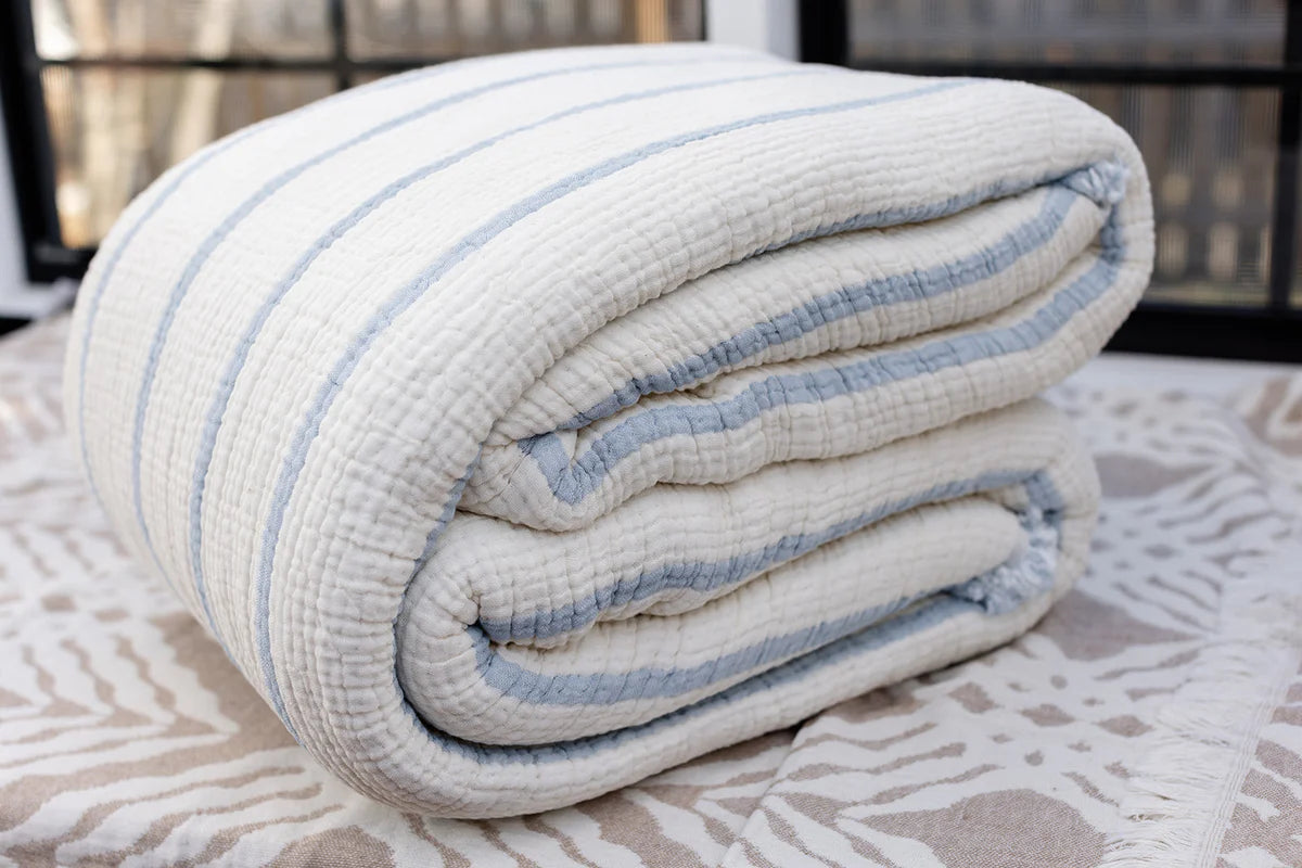 Quilted Stripe Blanket