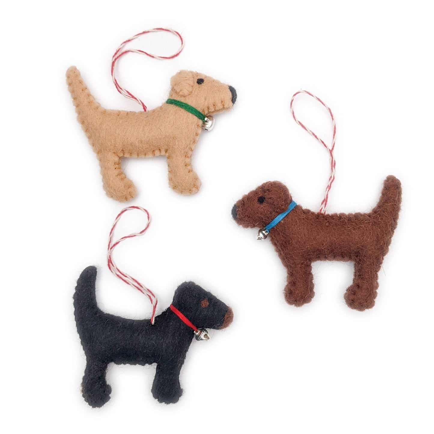 Best Friends Labrador Holiday Eco Wool Ornament