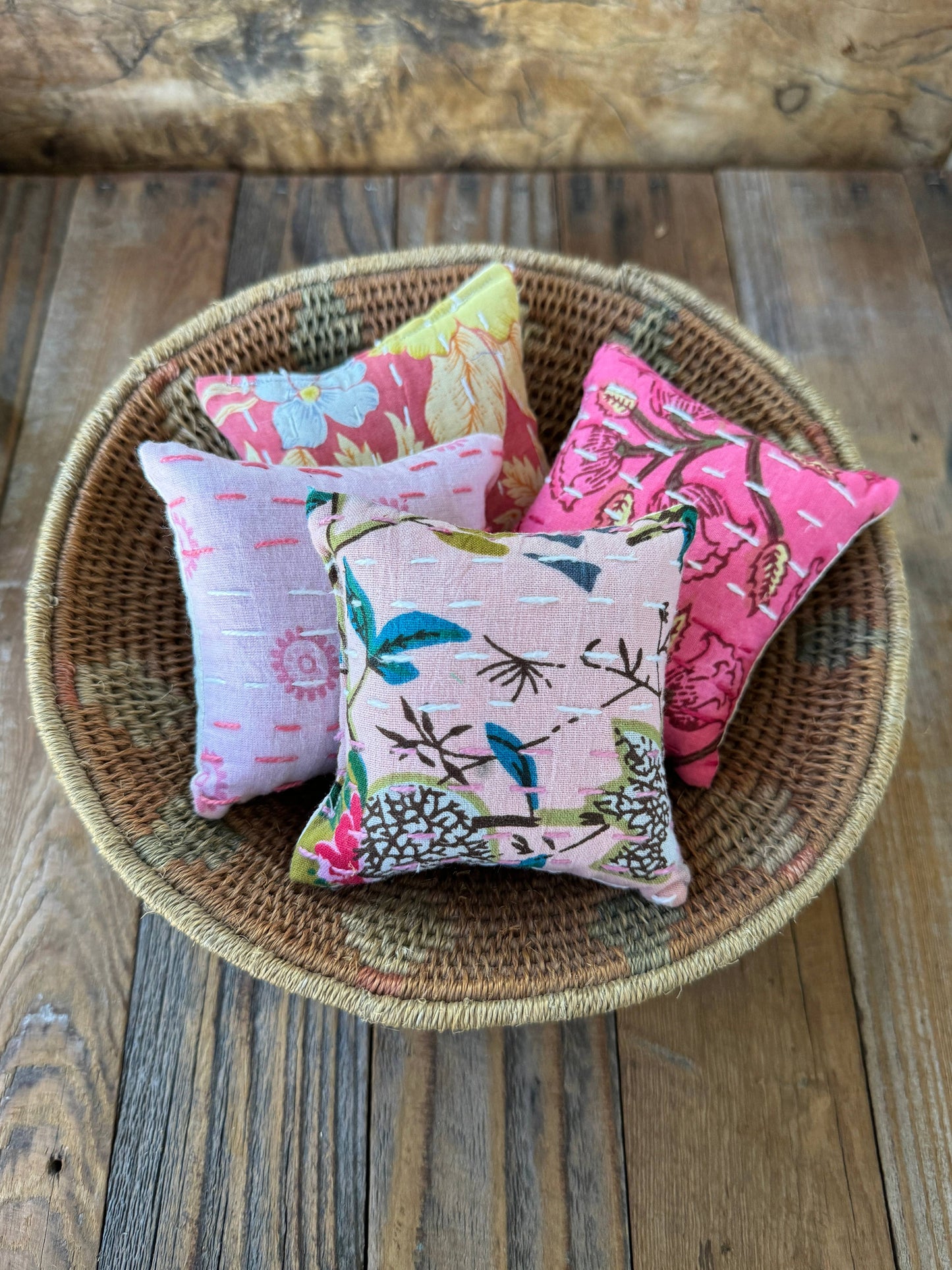 Pink Square Lavender Sachets 