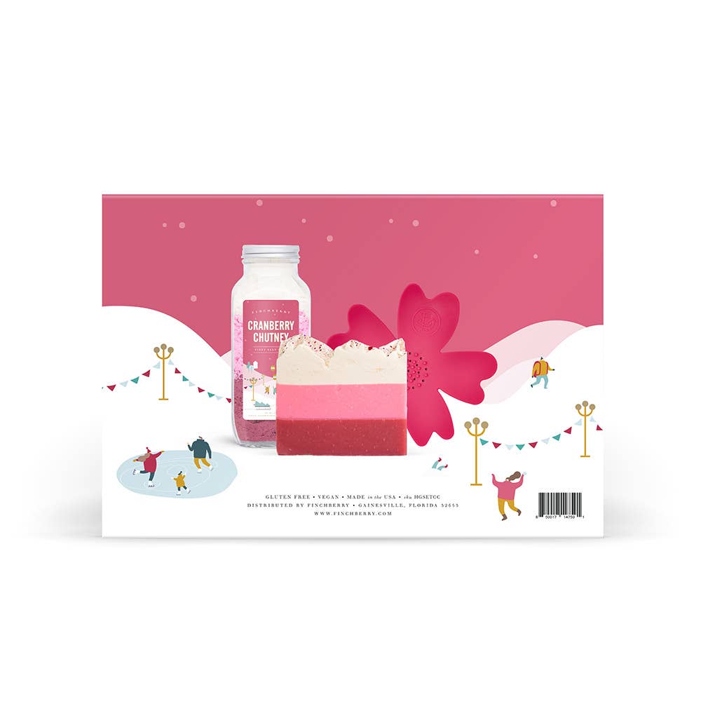 Cranberry Chutney 3 Pcs Bath & Body Holiday Gift Set