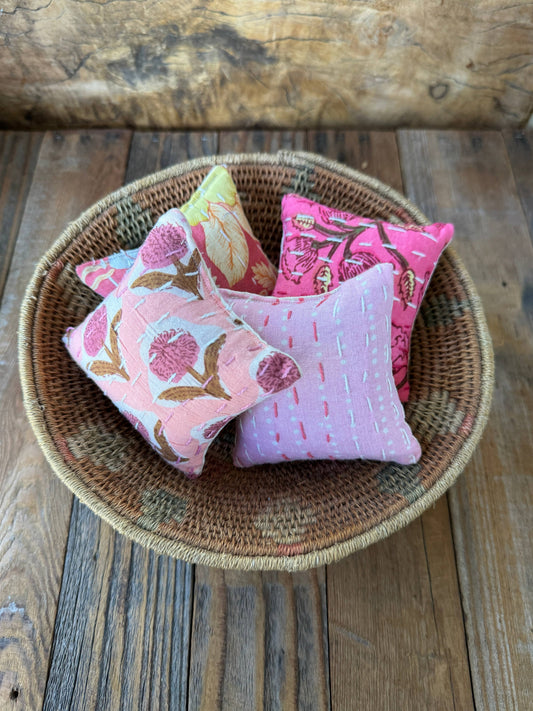 Pink Square Lavender Sachets 