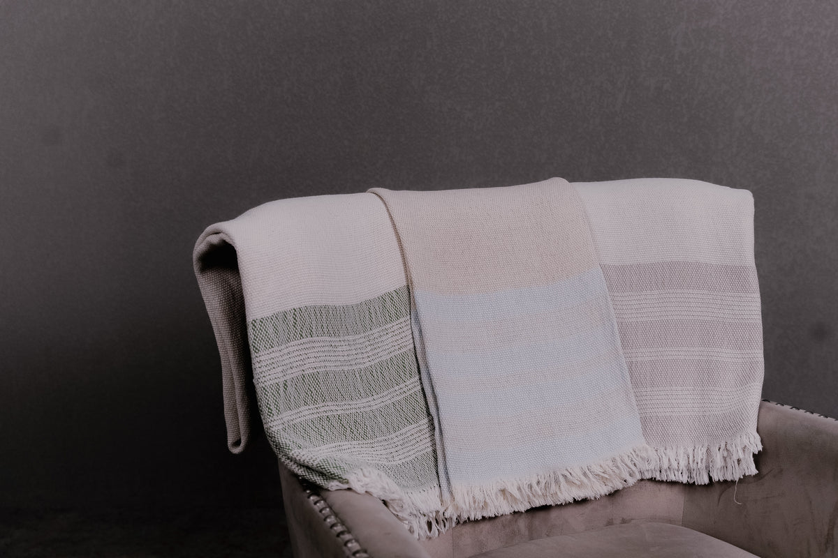 Turkish Cotton & Linen Throw