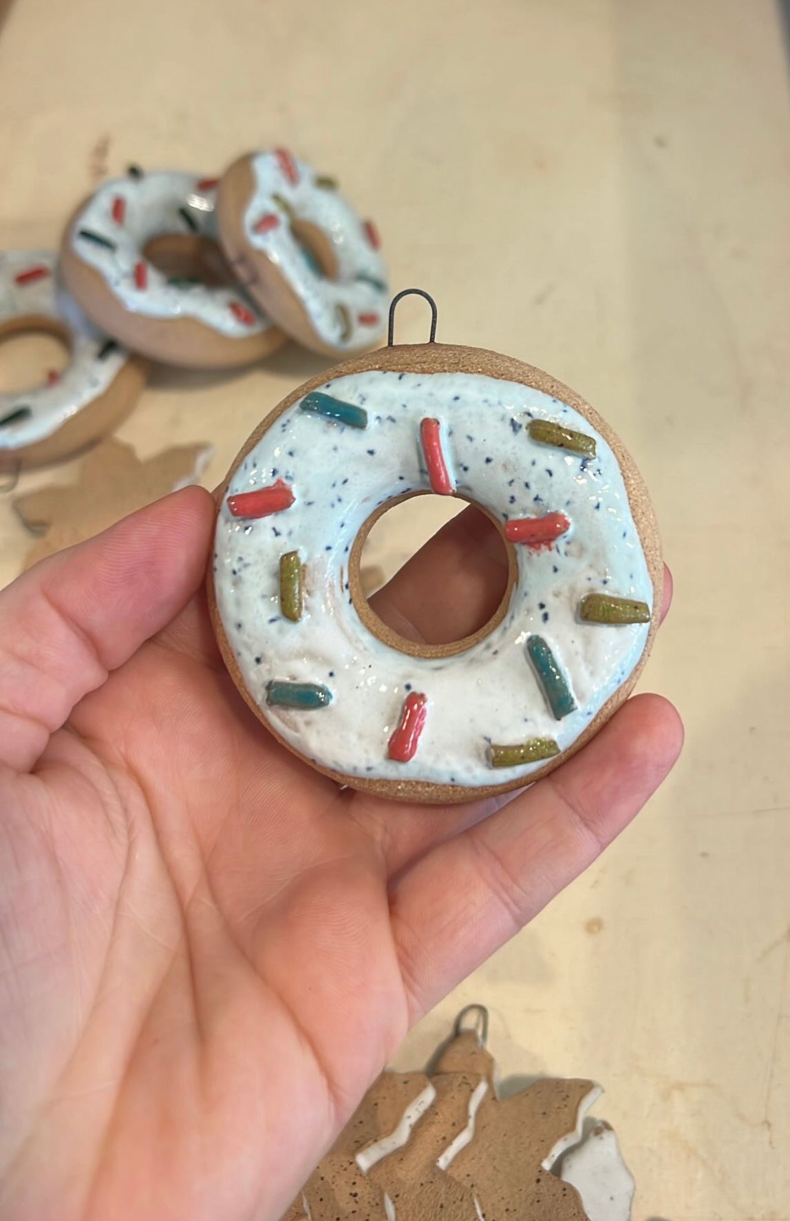 Handmade Donut Ornament