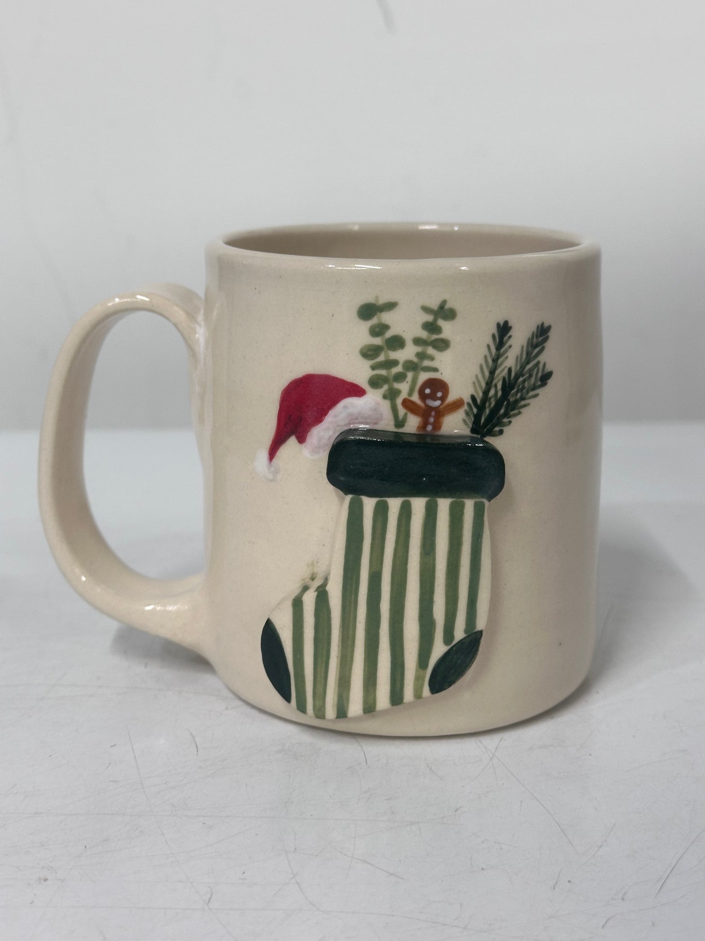 Holiday stocking mug