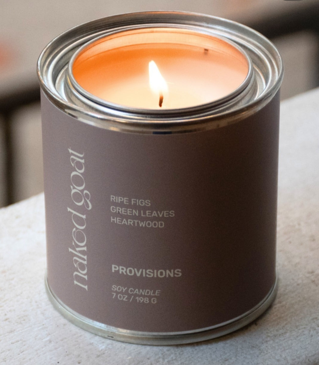 Provisions candle - Fig, Heartwood, green leaves