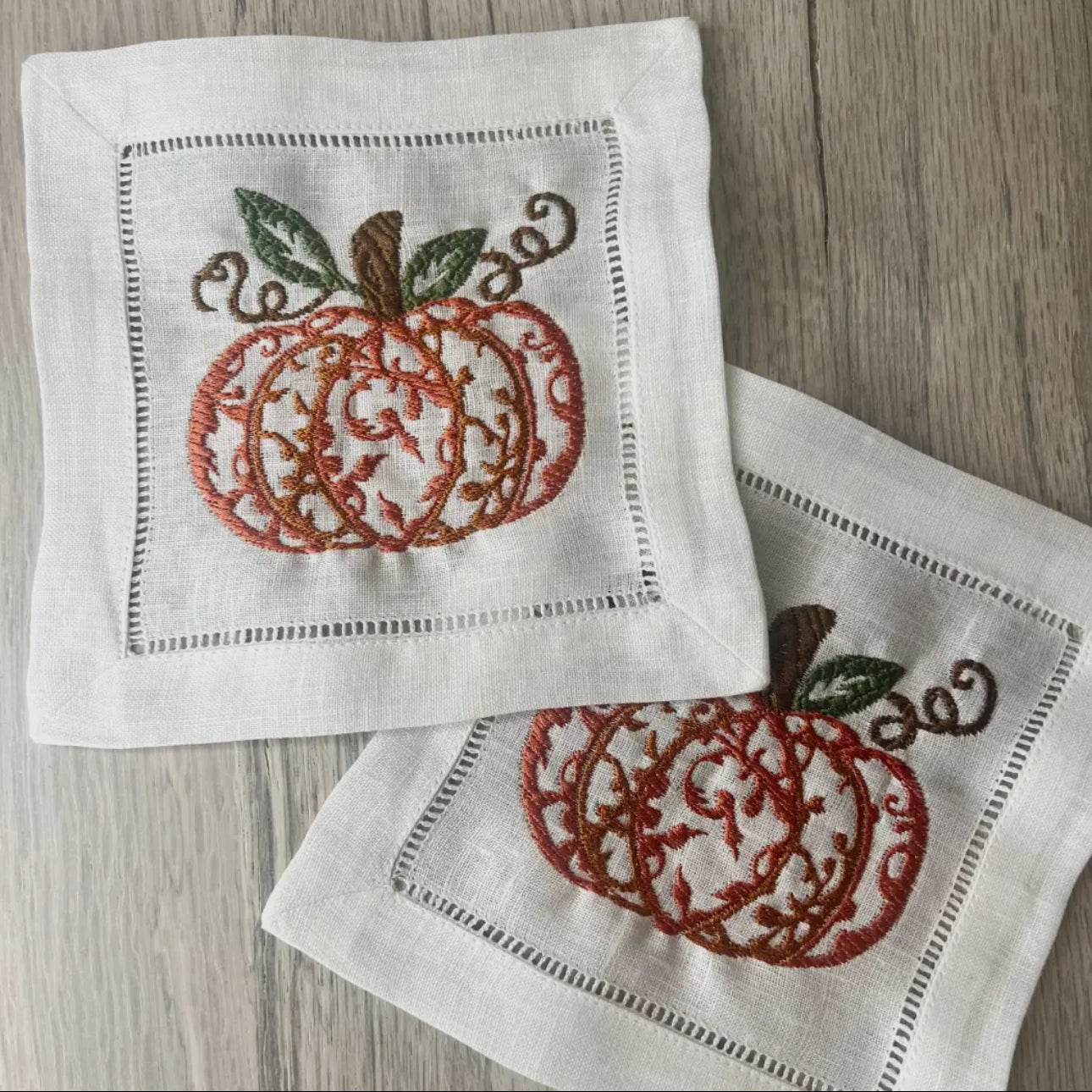 Fall Pumpkin cocktail napkin sets *preorder