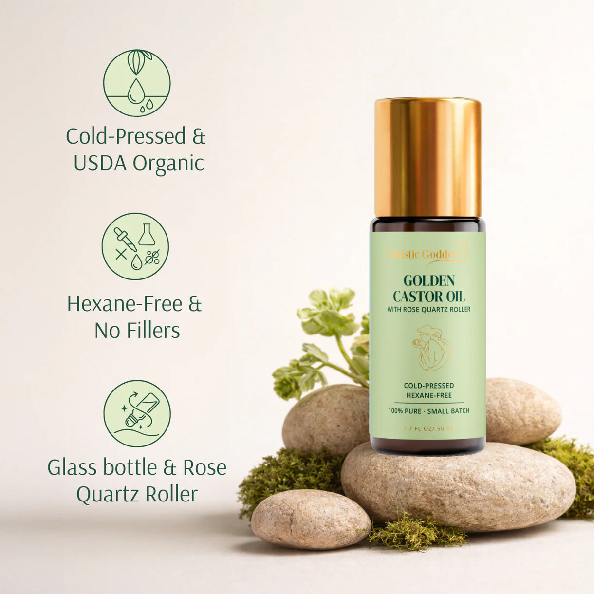 Organic Golden Castor Oil Roll-on