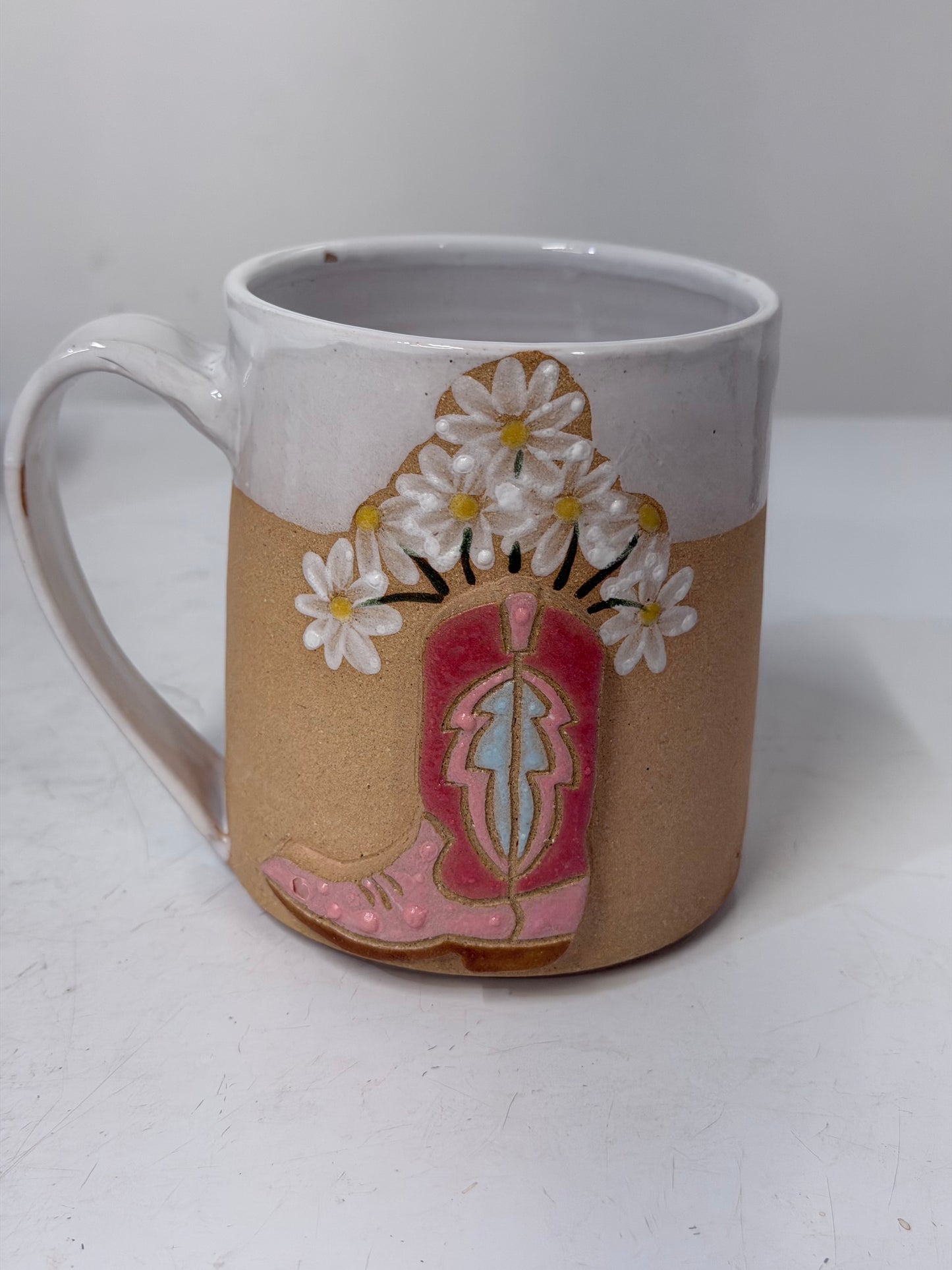 Handmade Cowboy Boot Mug