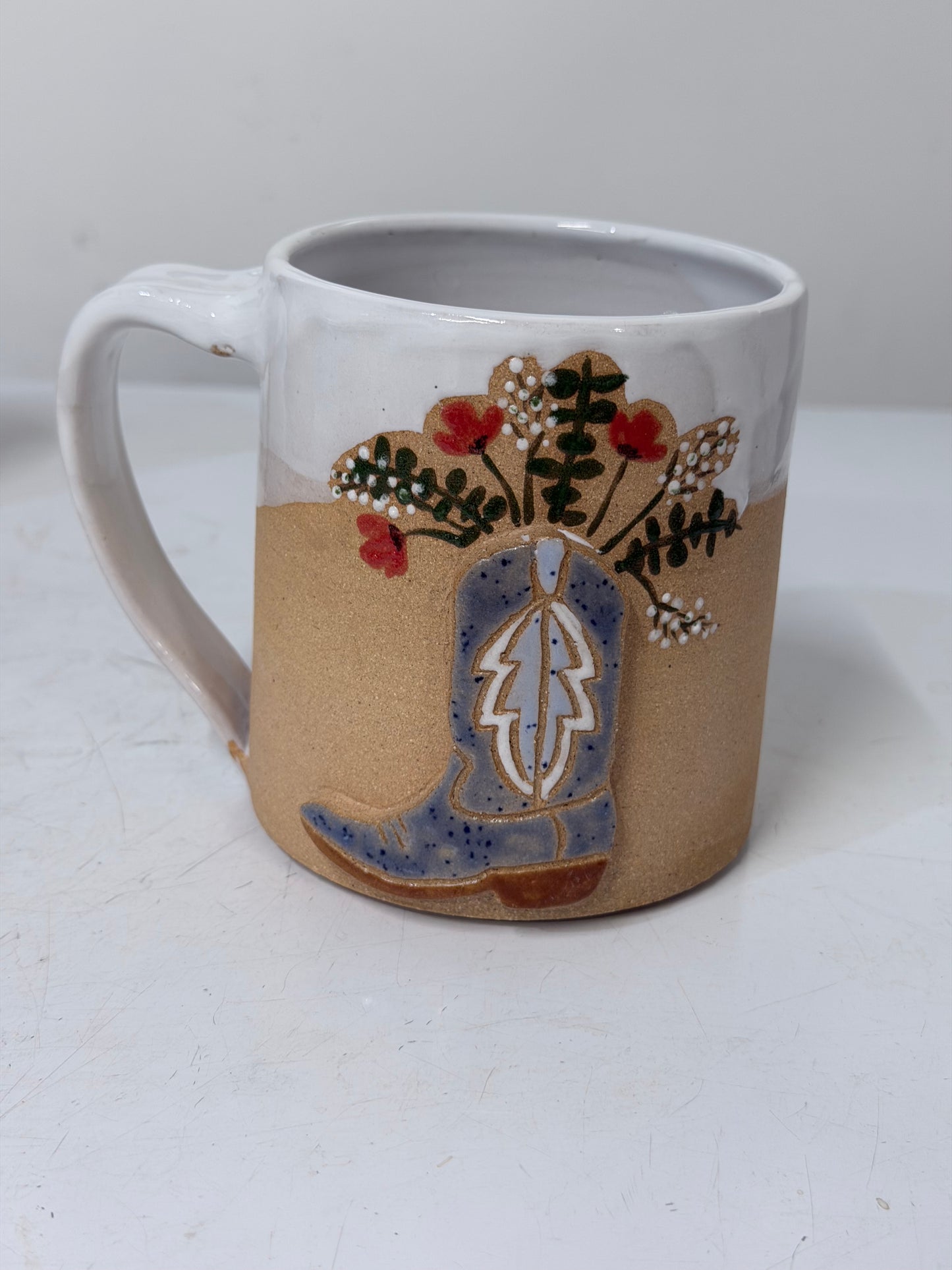 Handmade Cowboy Boot Mug