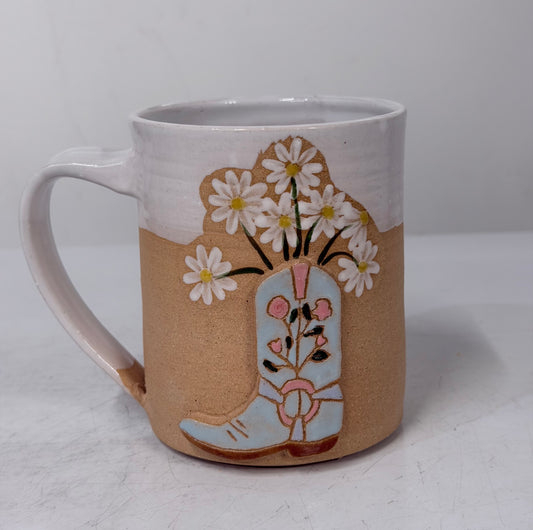 Handmade Cowboy Boot Mug