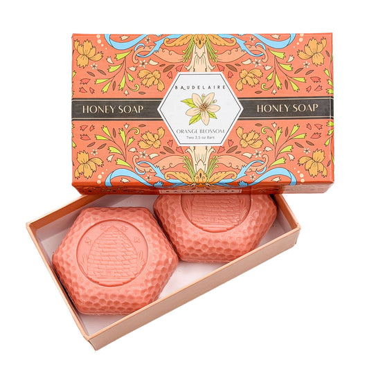 Orange Blossom Honey Soap 3.5oz – 2 Bar Gift Box