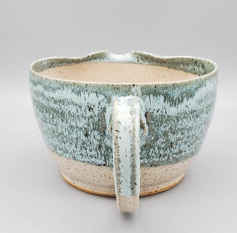 Handmade Batter/Mixing Bowl - Stoneware Clay - Turquoise *preorder