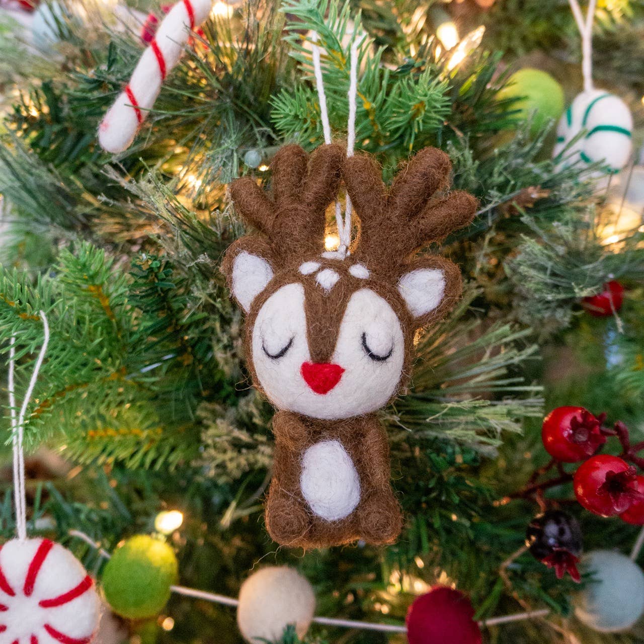 Rudy the Red Nose Deer Ornament