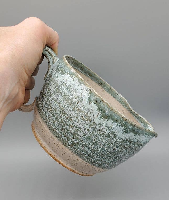 Handmade Batter/Mixing Bowl - Stoneware Clay - Turquoise *preorder