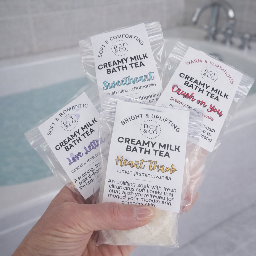 Valentine Milk Bath Tea Bags