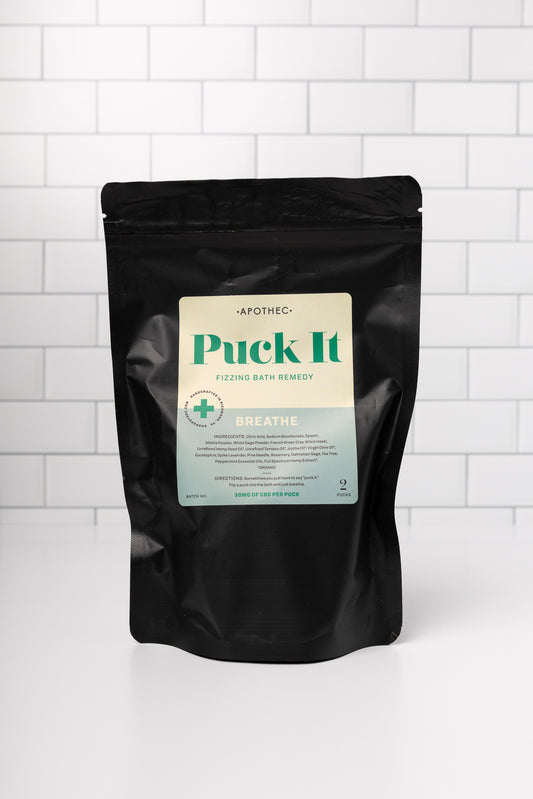 Infused Fizzing Bath Remedy - ‘Puck It’