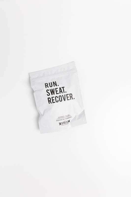 'Run Sweat Recover' Essential Oil Towelettes